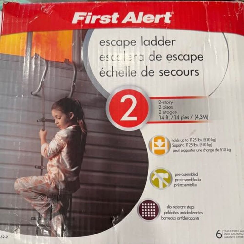 First Alert 2-Story Fire Escape Ladder (14 ft) - Brand New in Box
